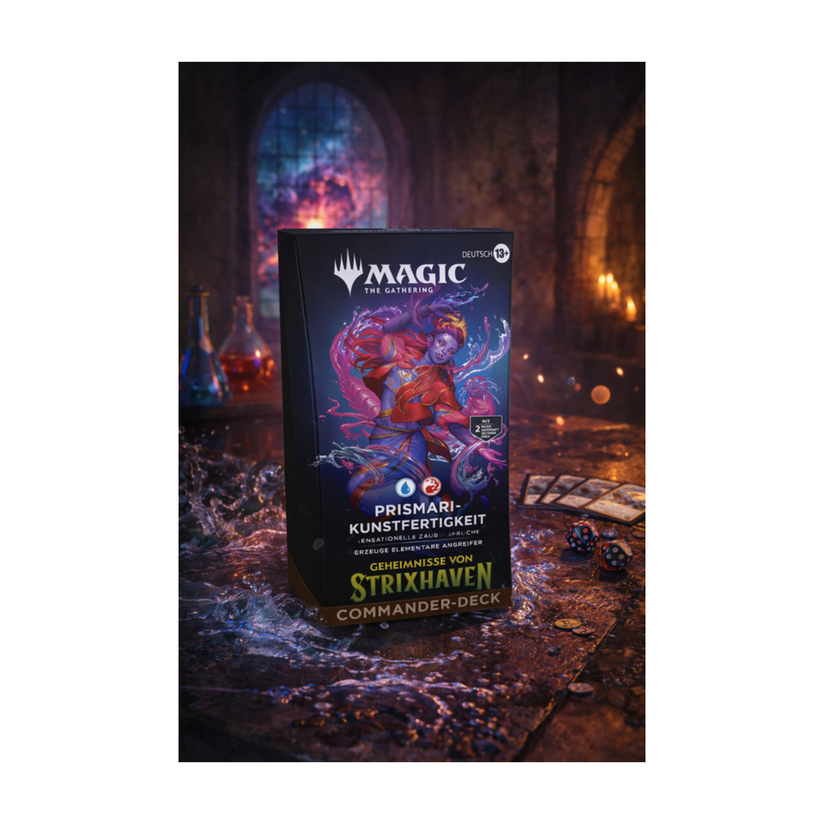 MTG Secrets of Strixhaven Commander Deck Prismari Artistry Deutsch Produktansicht
