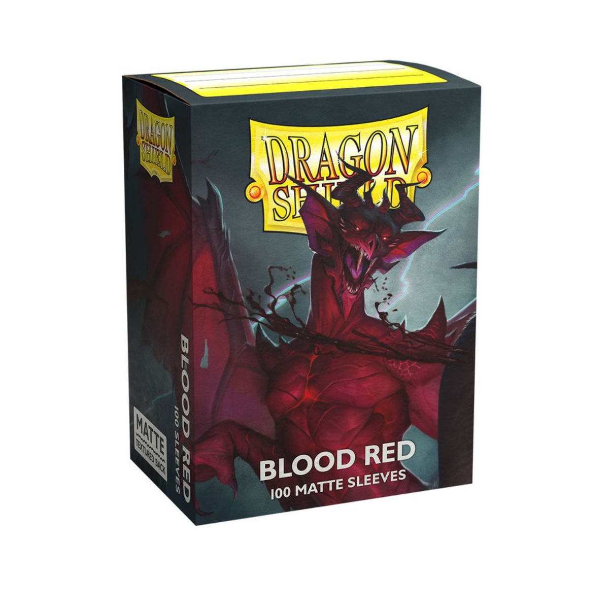 Dragon Shield Blood Red Matte Sleeves – Detailansicht
