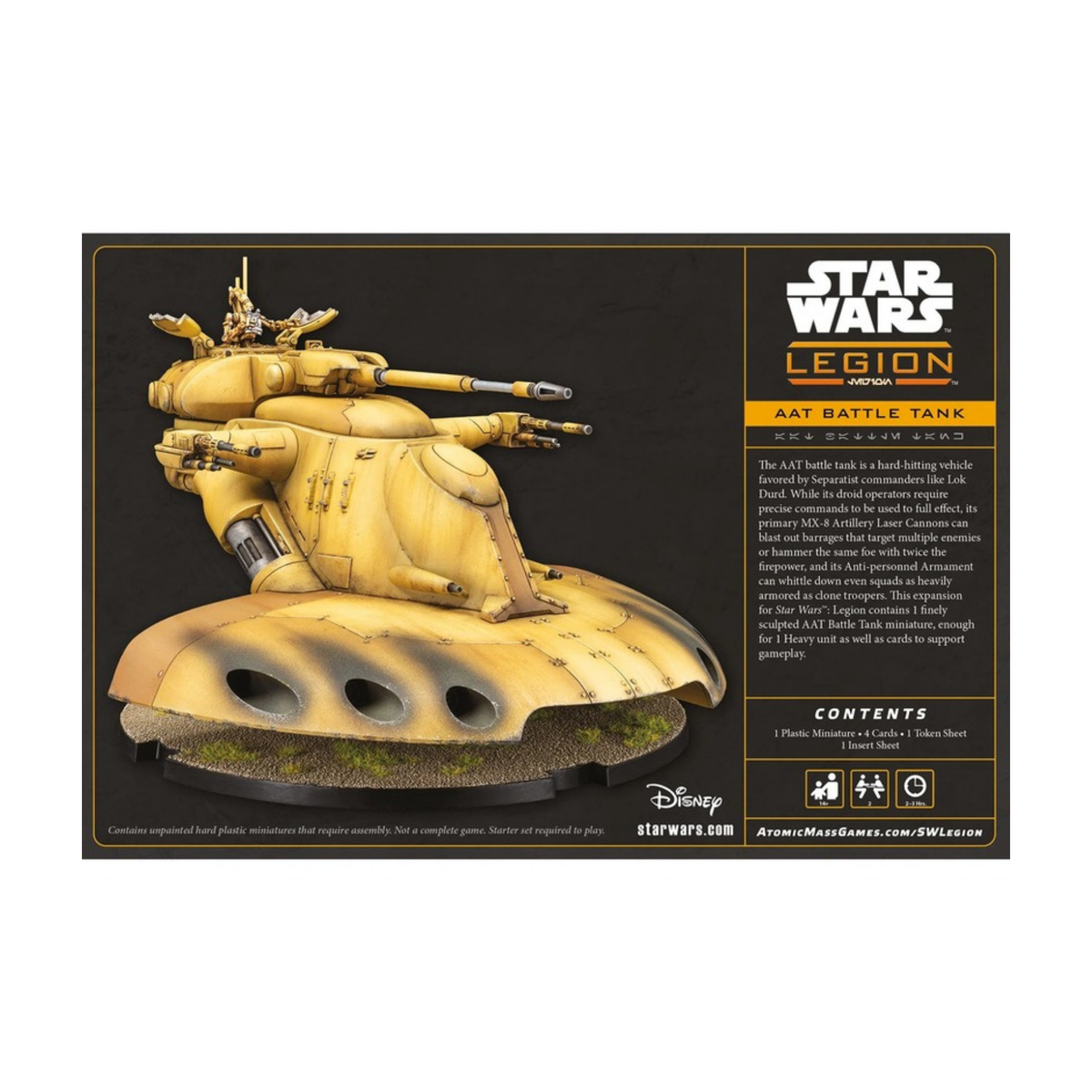 Star Wars Legion AAT Battle Tank Rückseite