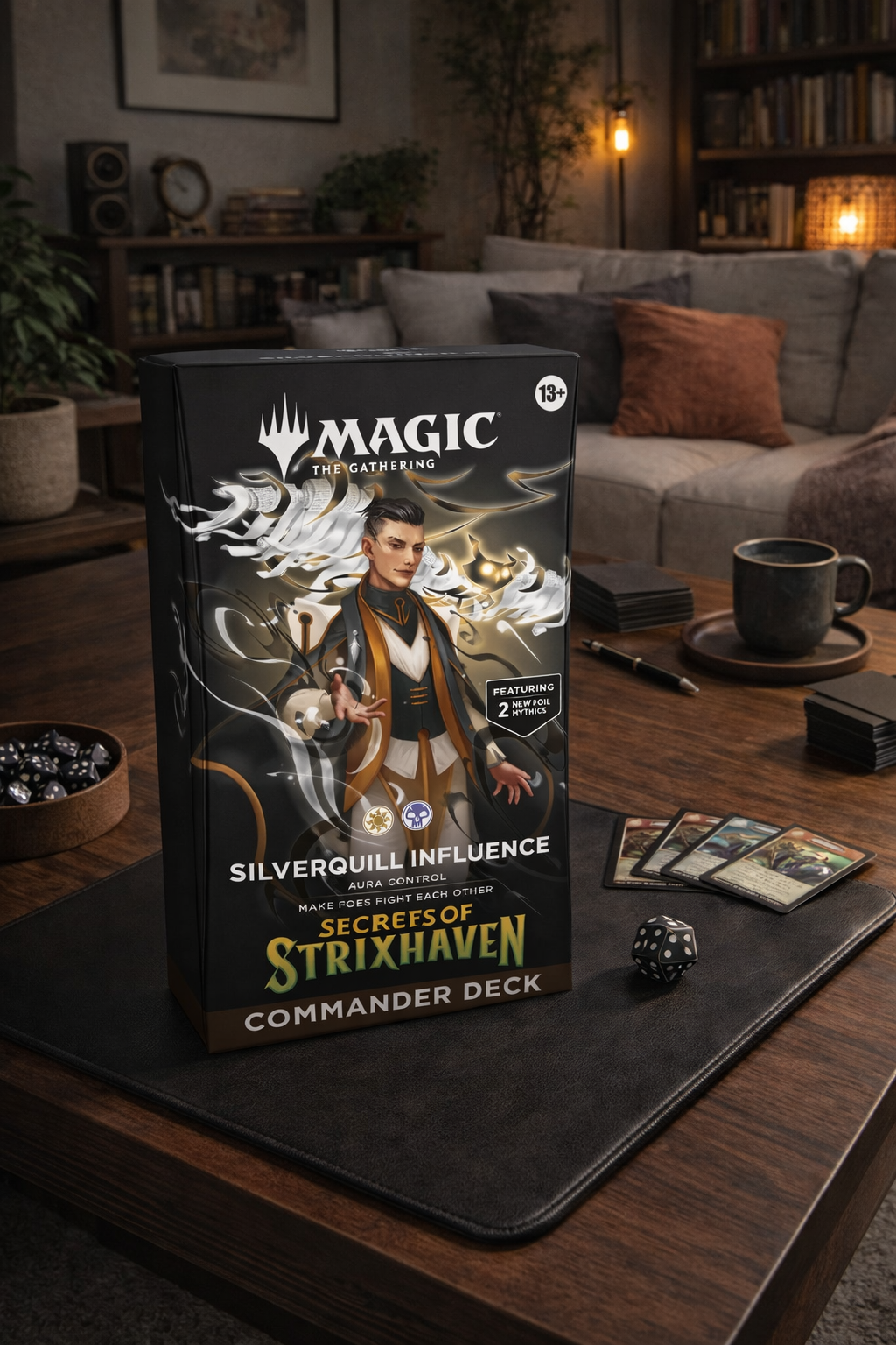 Magic the Gathering: Secrets of Strixhaven: Commander-Deck Silverquill Influence Englisch