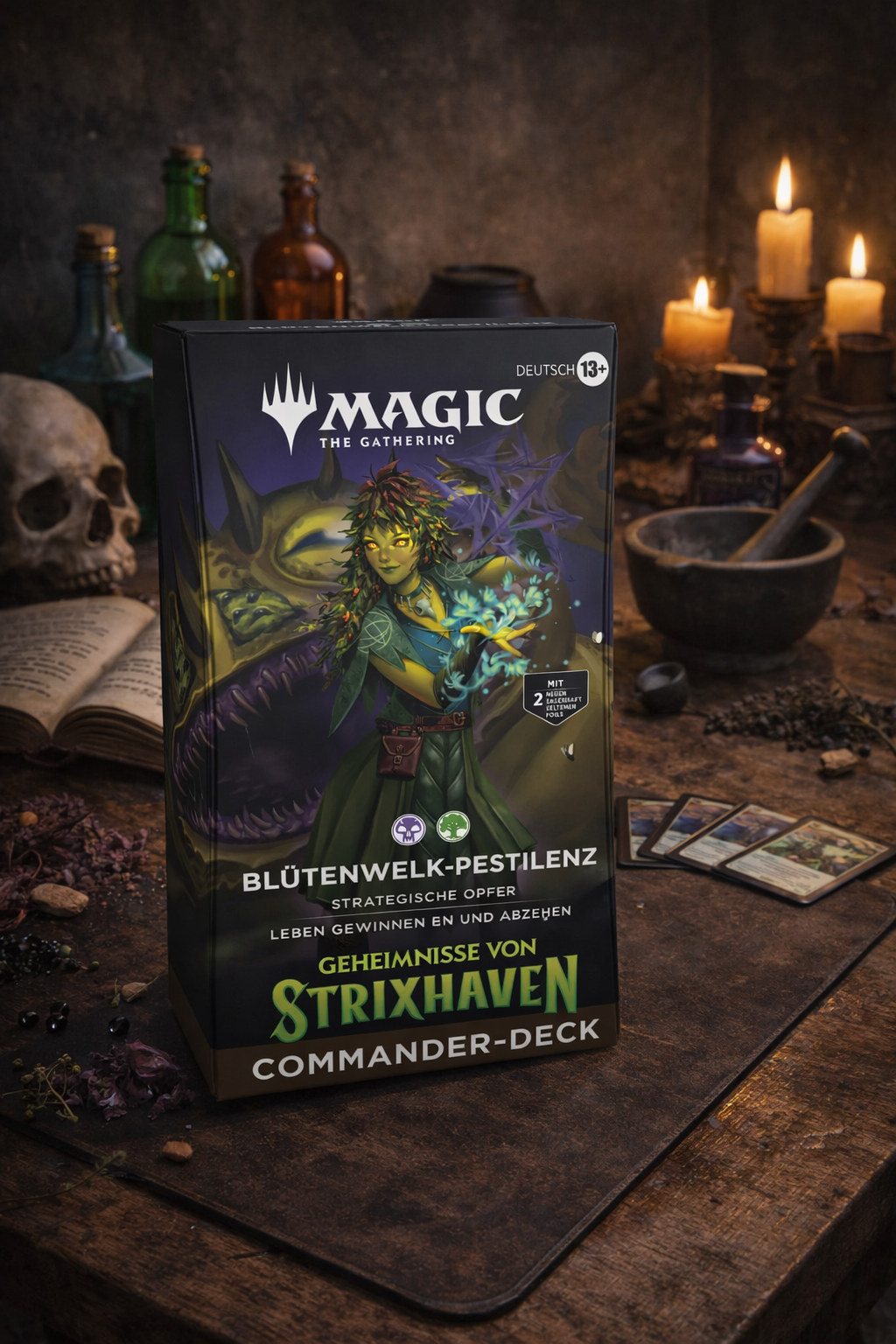 Magic the Gathering: Secrets of Strixhaven Commander-Deck Witherbloom Pestilence Deutsch