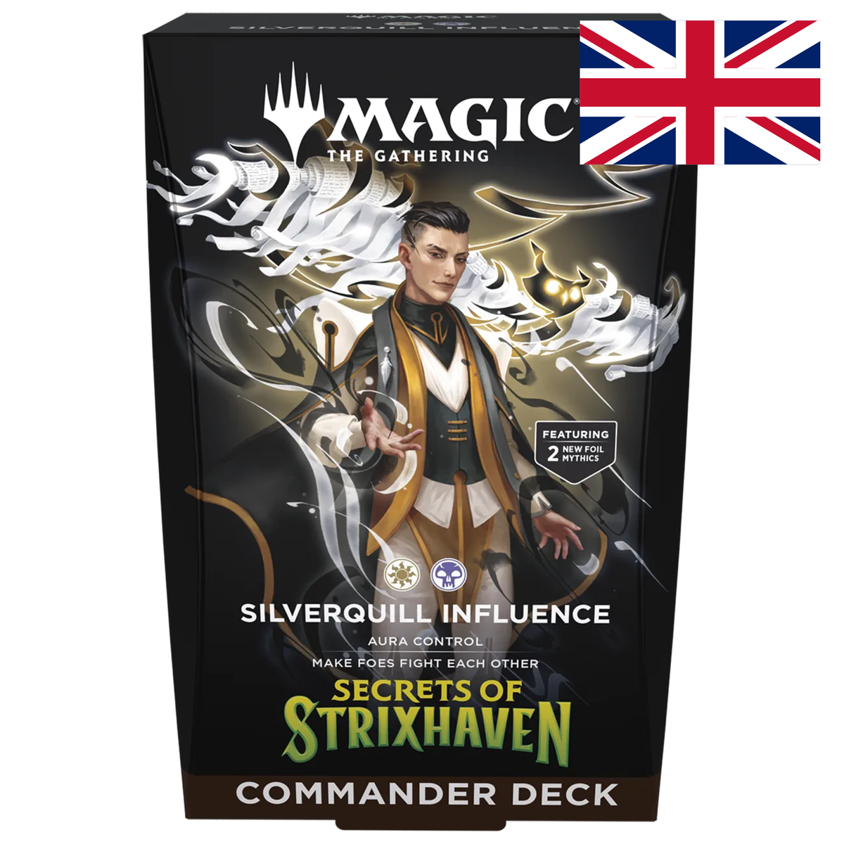 Magic: The Gathering Secrets of Strixhaven: Commander-Deck Silverquill Influence Englisch