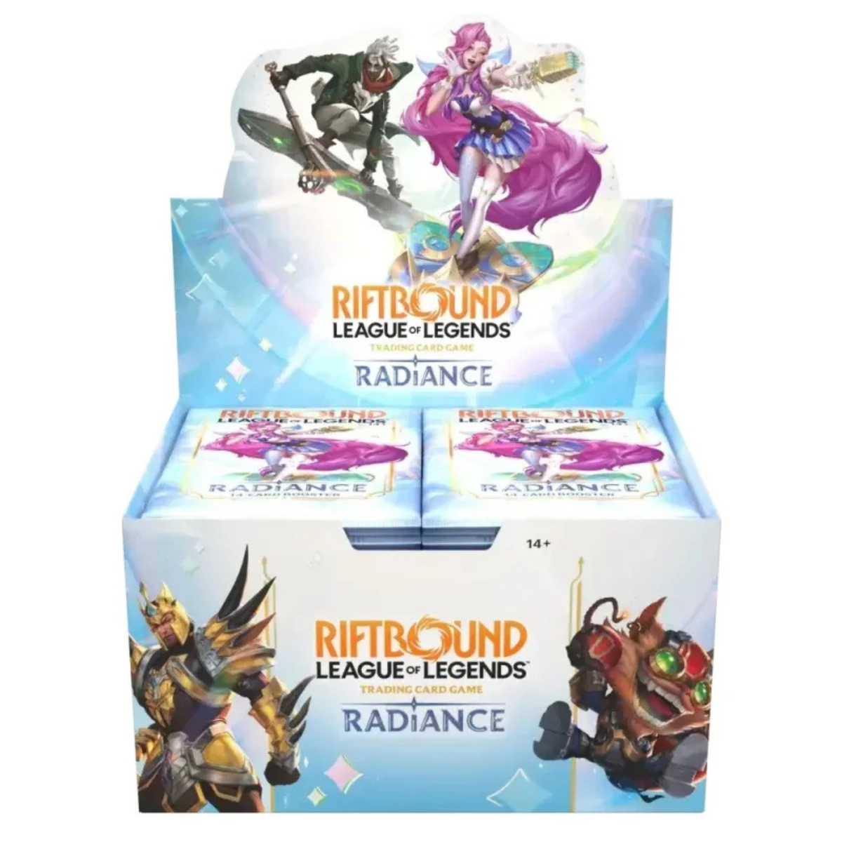 Riftbound League of Legends TCG Radiance Booster Display mit 24 Boostern, englische Ausgabe, versiegelt