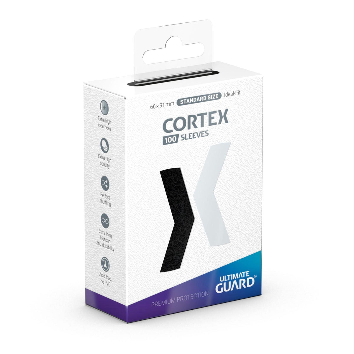 Ultimate Guard Cortex Sleeves (100) Standard Size Matte Black
