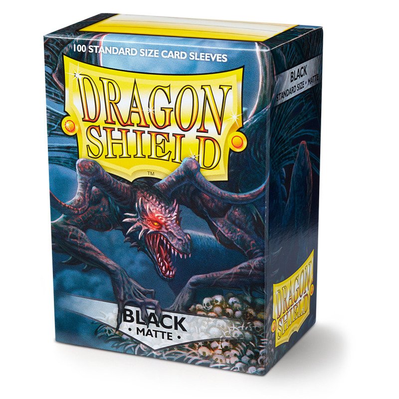 Dragon Shield Standard Sleeves – Black Matte (100 Stück)