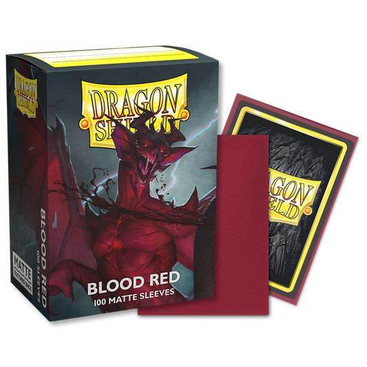 Dragon Shield Standard Sleeves – Blood Red Matte (100 Stück)