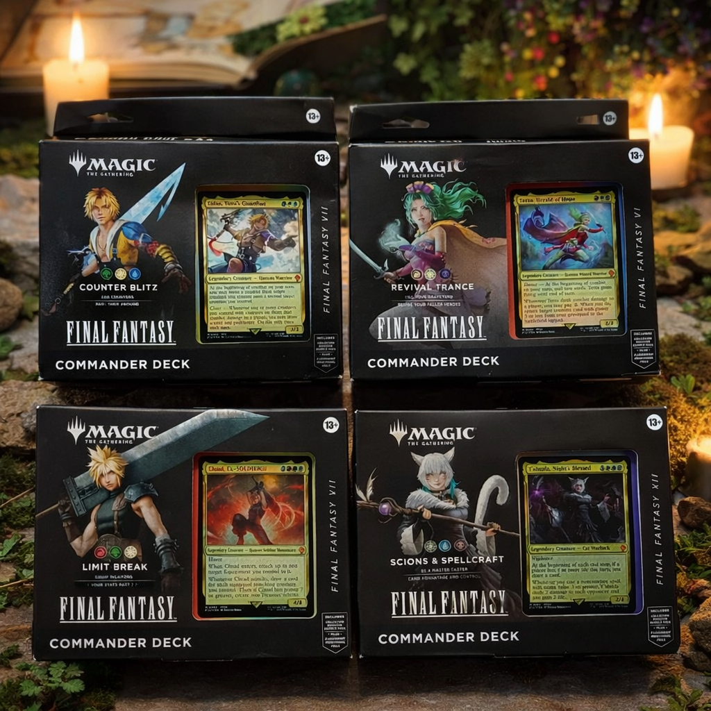 Magic: The Gathering Final Fantasy Commander Deck Display
