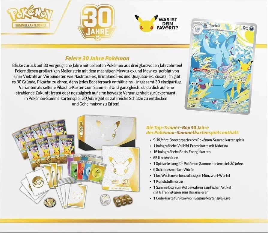 Pokémon 30 Jahre Top-Trainer-Box (Deutsch) – Bild 3