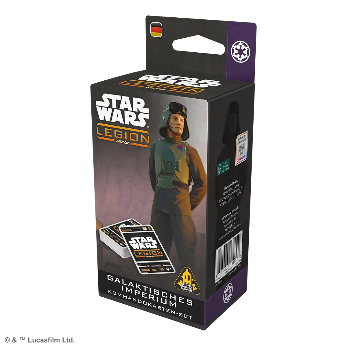 Star Wars: Legion – Galaktisches Imperium Kommandokarten-Set Deutsch