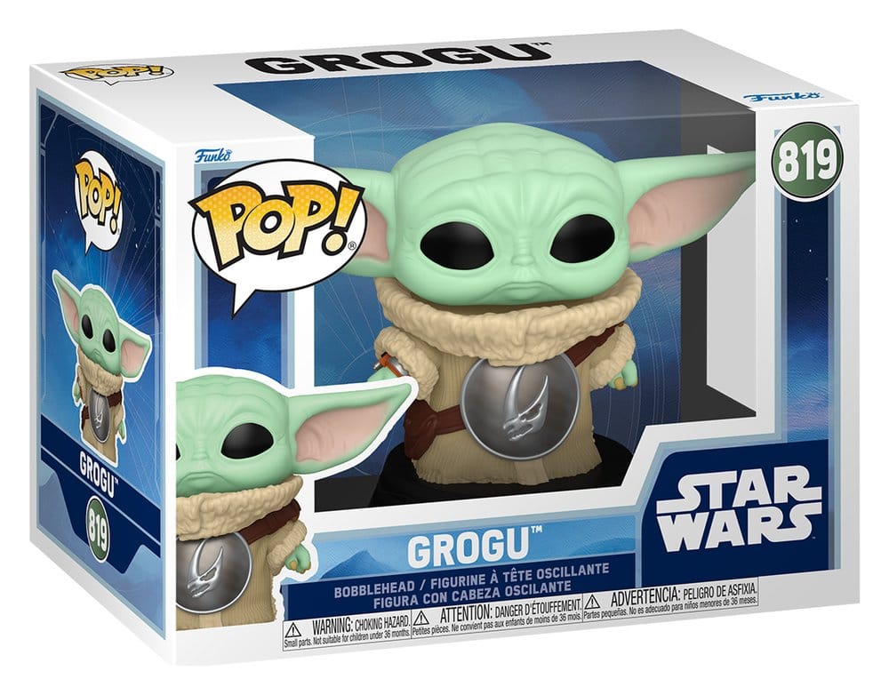 Funko POP! Star Wars - Grogu mit Mudhorn-Brustrüstung #819