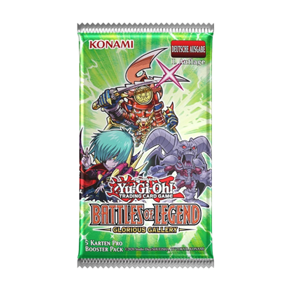 Yu-Gi-Oh! Battles of Legend Glorious Gallery Booster Display Deutsch – Seitenansicht