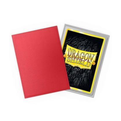 Dragon Shield Matte Dual Sleeves Crimson & Silver – Detailansicht