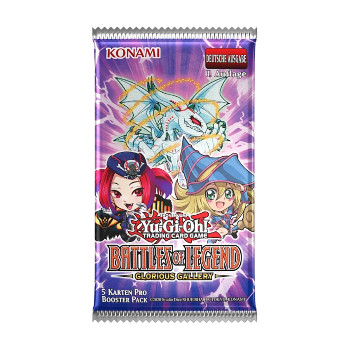 Yu-Gi-Oh! Battles of Legend Glorious Gallery Booster Display Deutsch – Vorderansicht