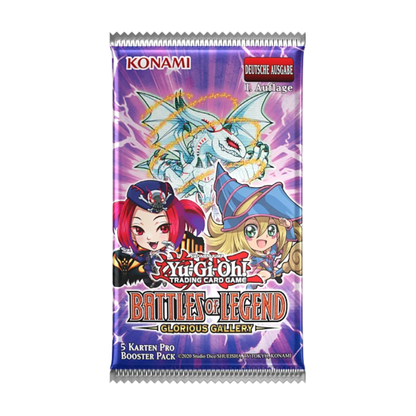 Yu-Gi-Oh! Battles of Legend Glorious Gallery Booster Display Deutsch – Vorderansicht