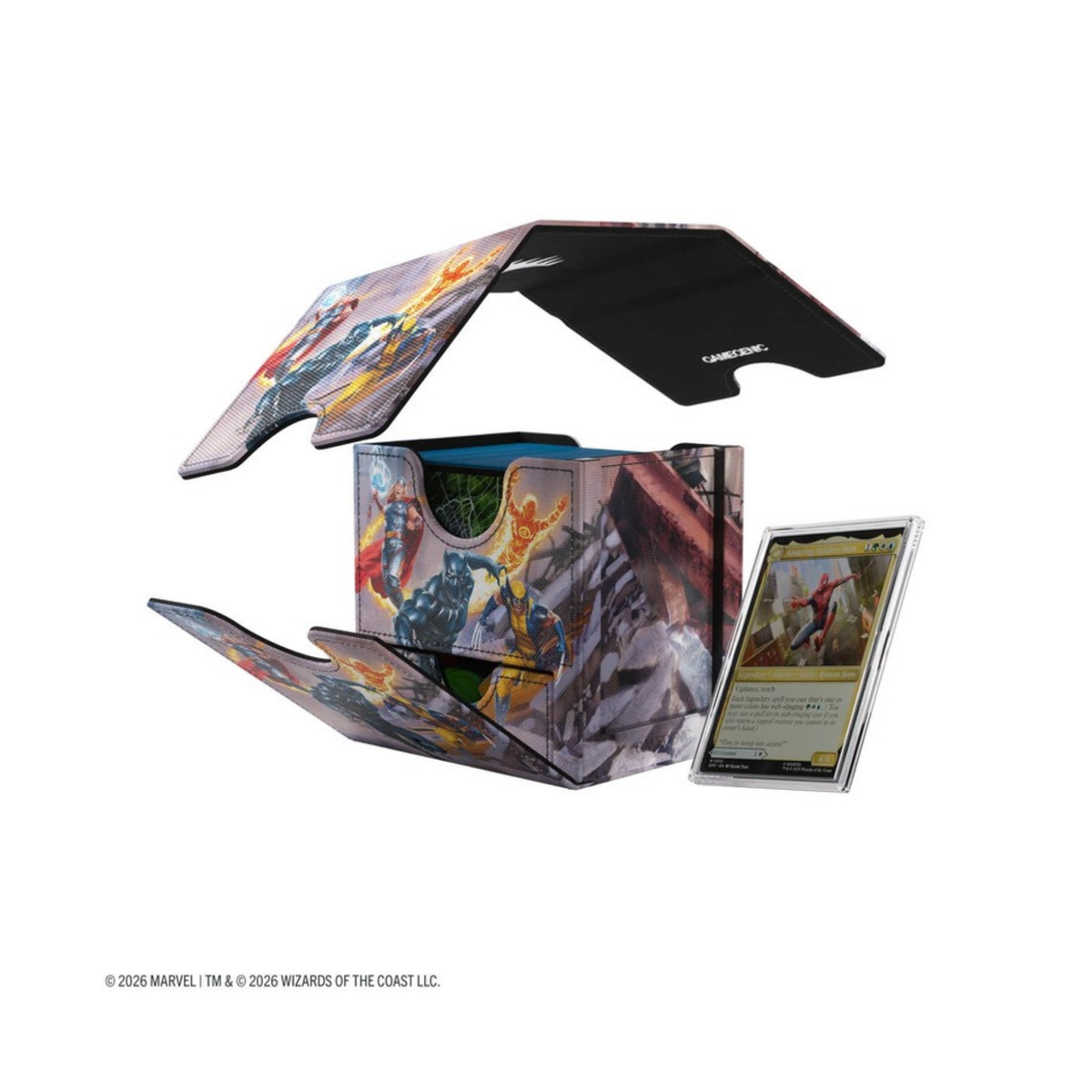 Gamegenic Sidekick PRO 100+ XL Deckbox MTG Marvel Super Heroes Detailansicht
