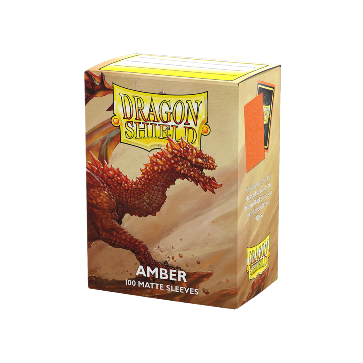 Dragon Shield Amber Matte Sleeves – Verpackung