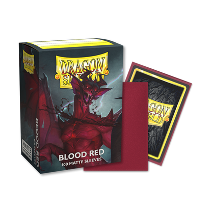 Dragon Shield Blood Red Matte Sleeves – Produktansicht