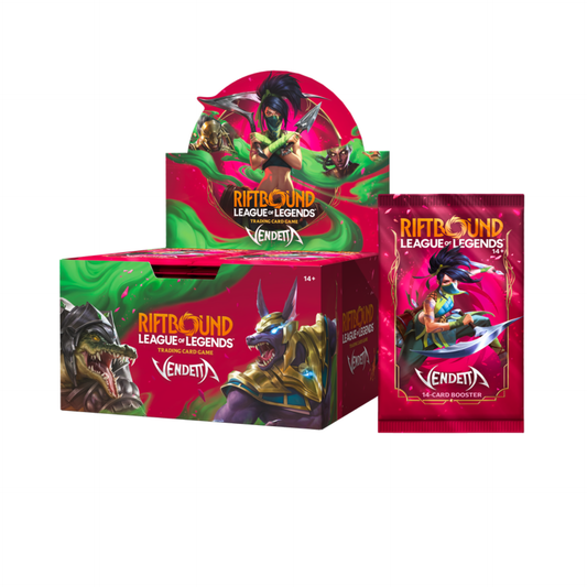 Riftbound League of Legends Vendetta Booster Display englisch