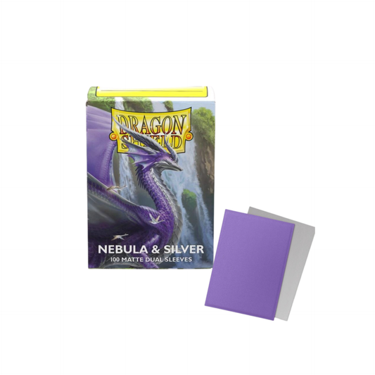 Dragon Shield Matte Dual Sleeves Nebula & Silver – Produktbild