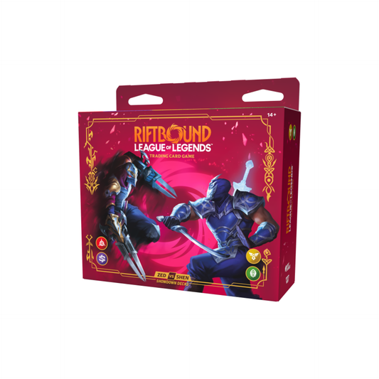 Riftbound Vendetta Champion Deck Zed vs Shen Display