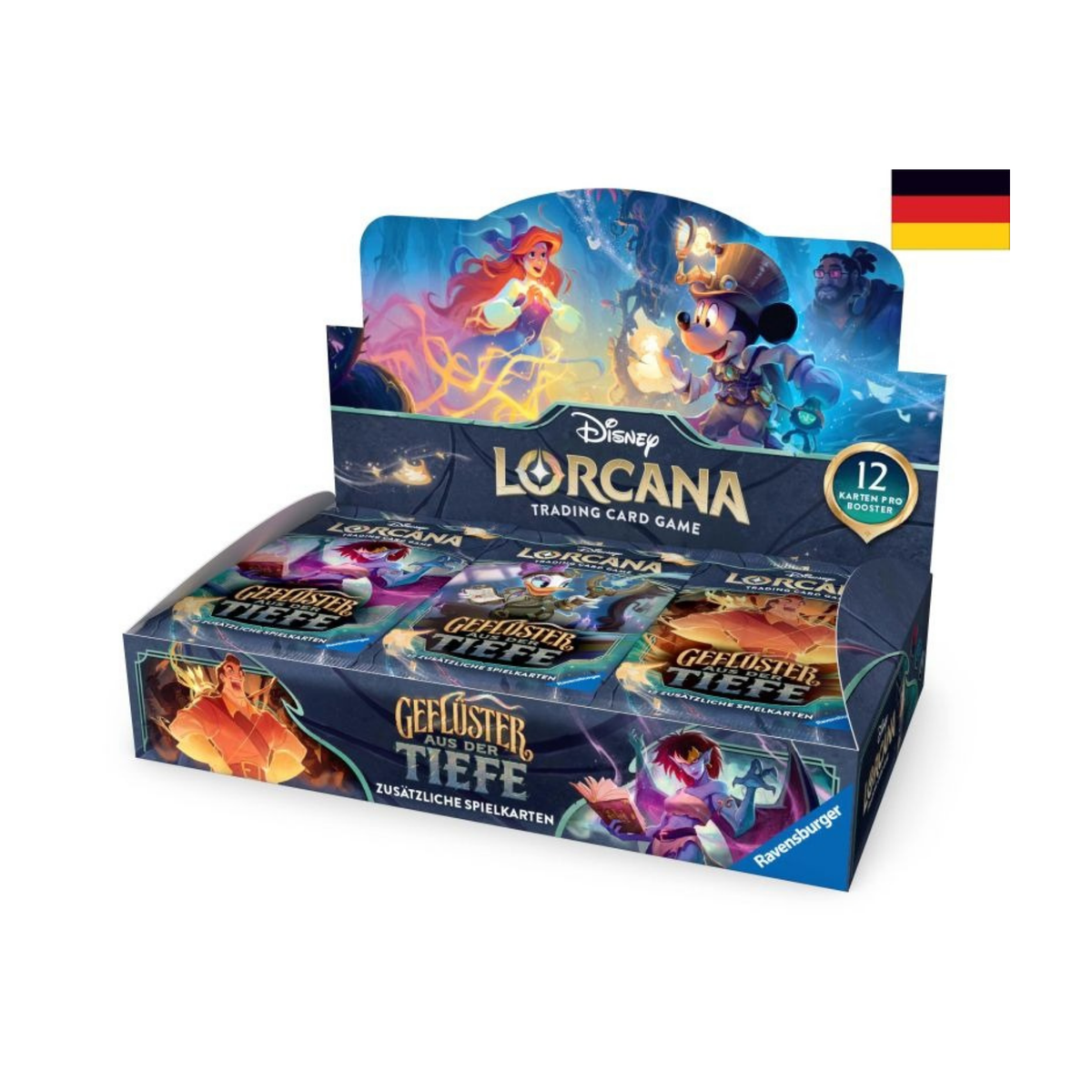 Disney Lorcana Geflüster aus der Tiefe Booster Display, deutsch