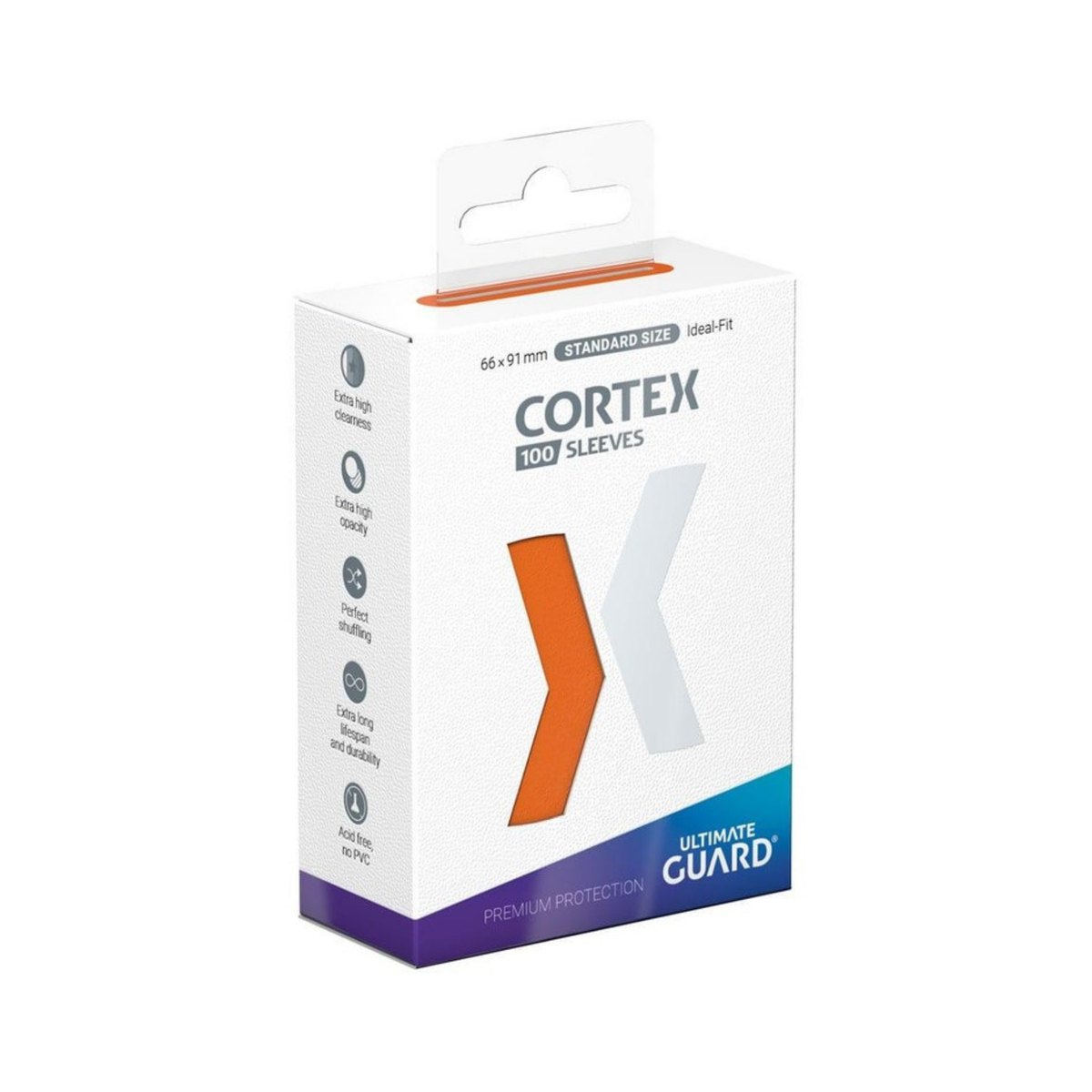 Ultimate Guard Cortex Sleeves Matt Orange – Packshot