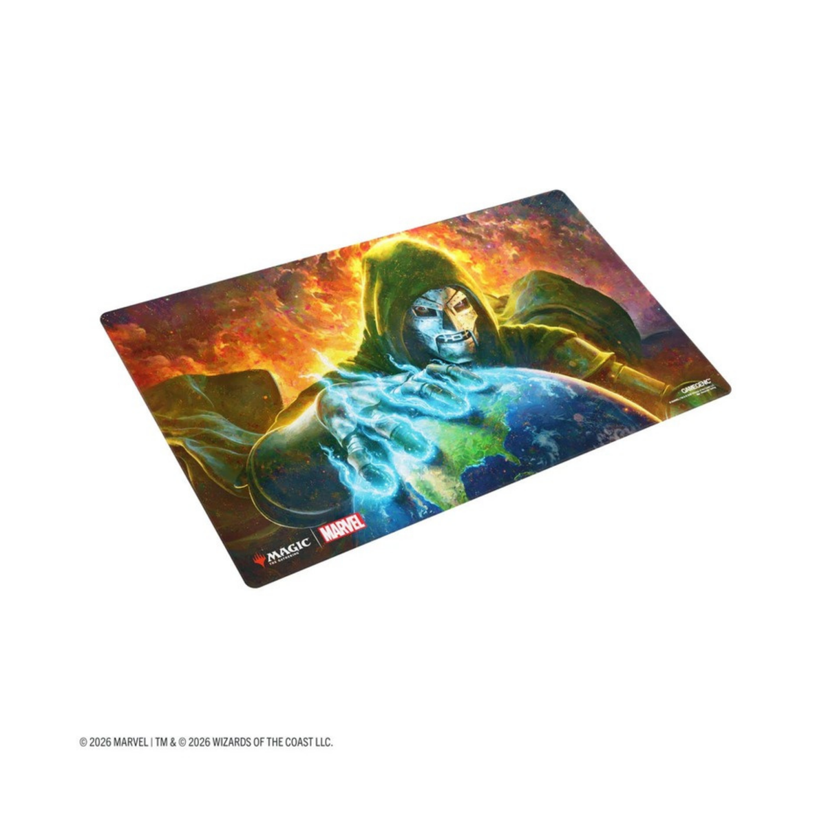 MTG Marvel Super Heroes Shiny Playmat Doom Reigns Supreme Motiv