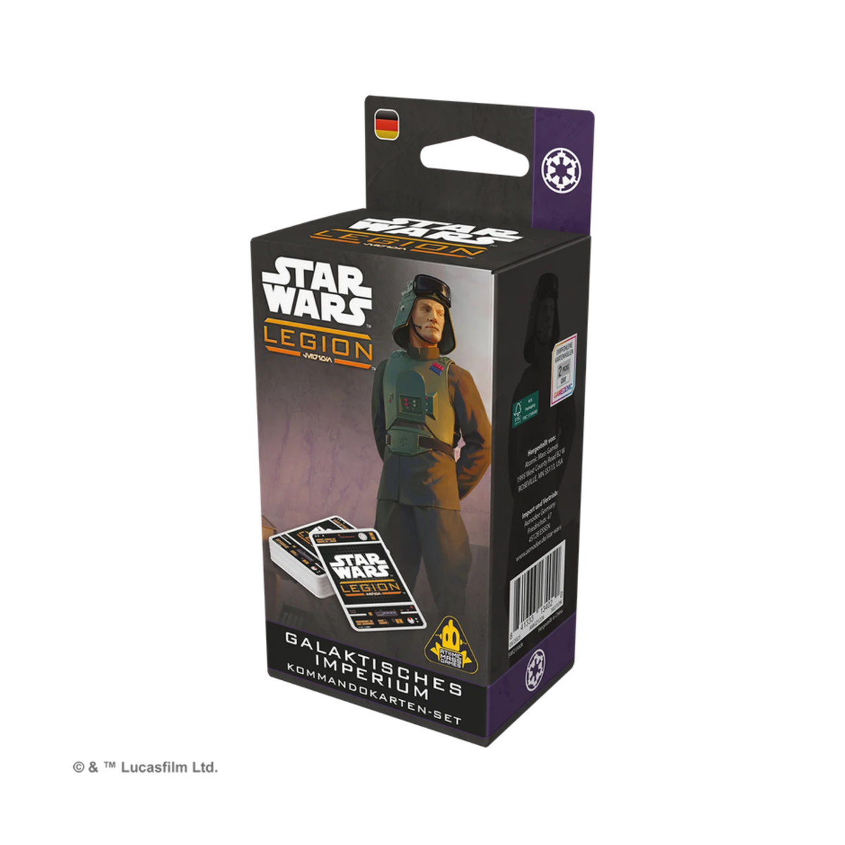 Star Wars Legion Galaktisches Imperium Kommandokarten – Box