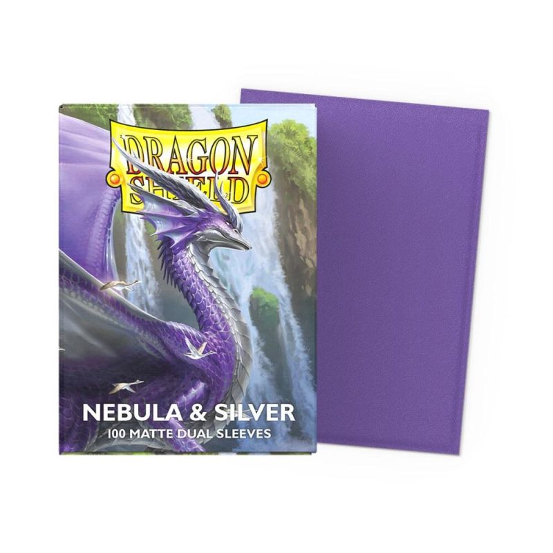 Dragon Shield Matte Dual Standard Sleeves – Nebula & Silver – 100