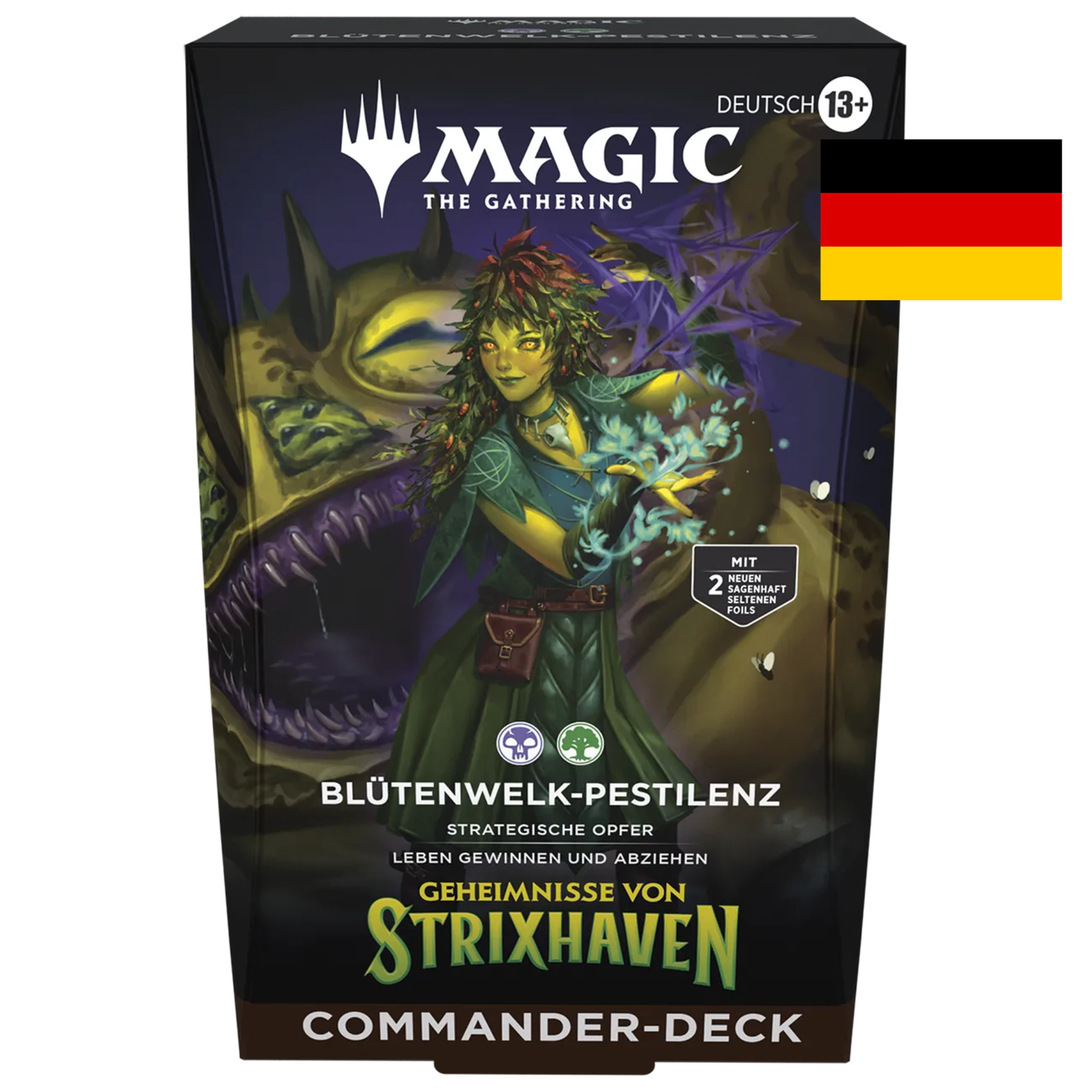 Magic the Gathering: Secrets of Strixhaven  Commander-Deck Witherbloom Pestilence Deutsch