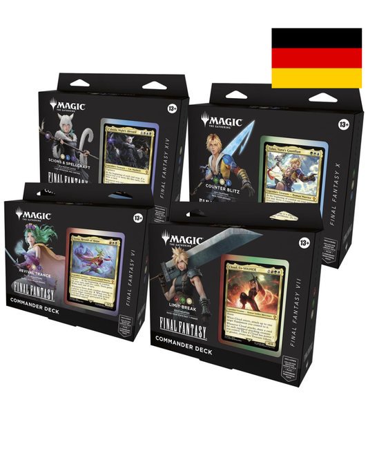 Magic: The Gathering Final Fantasy Commander Deck Display