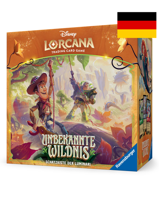 Disney Lorcana Set 12 Unbekannte Wildnis Schatzkiste der Luminari Deutsch
