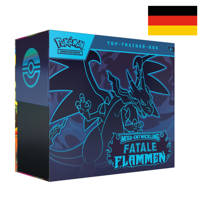 Pokémon Fatale Flammen Top-Trainer Box Deutsch