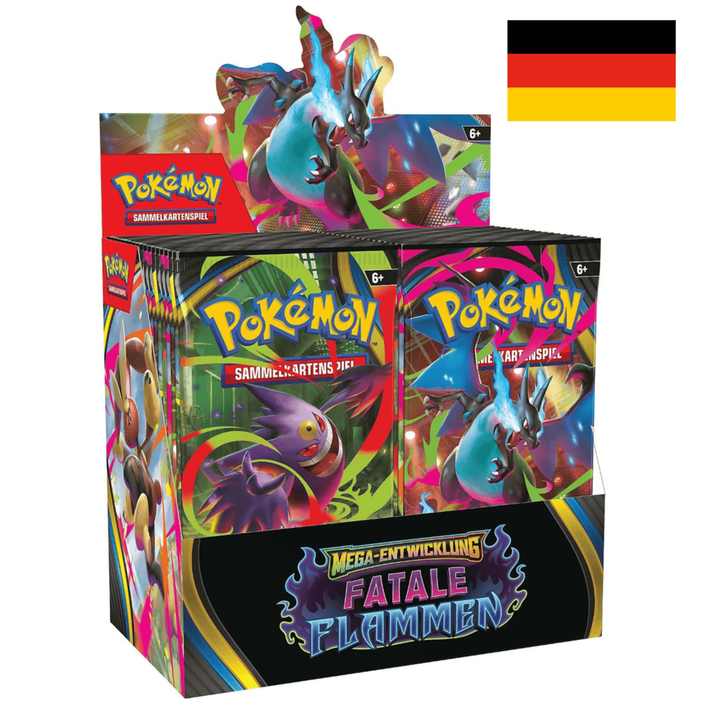 Pokémon MEGA-Entwicklung 36 Booster Display Deutsch