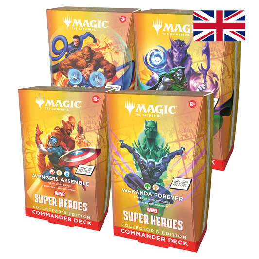 Magic the Gathering Marvel Super Heroes Collectors Edition Commander 4 Decks English