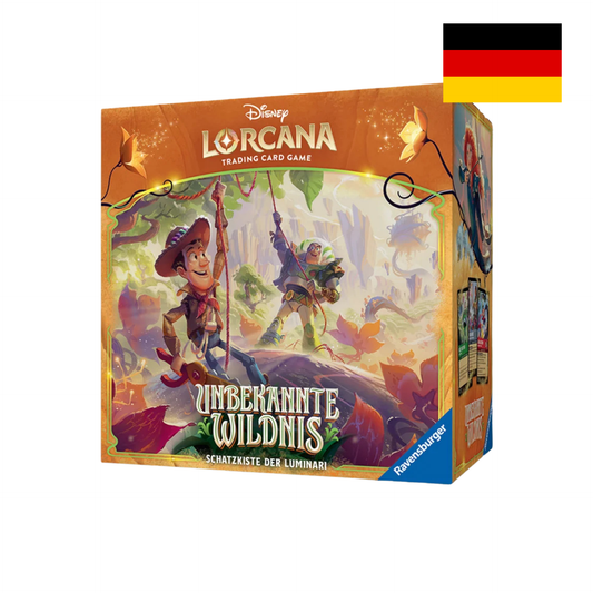 Disney Lorcana Set 12 Unbekannte Wildnis Schatzkiste der Luminari Deutsch