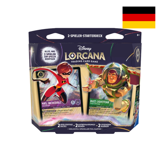 Disney Lorcana Set 12 Unbekannte Wildnis Zwei-Spieler-Starterdeck Deutsch
