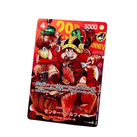 One Piece Card Game Promo P-159 Monkey D. Luffy – 29th Anniversary Japanisch