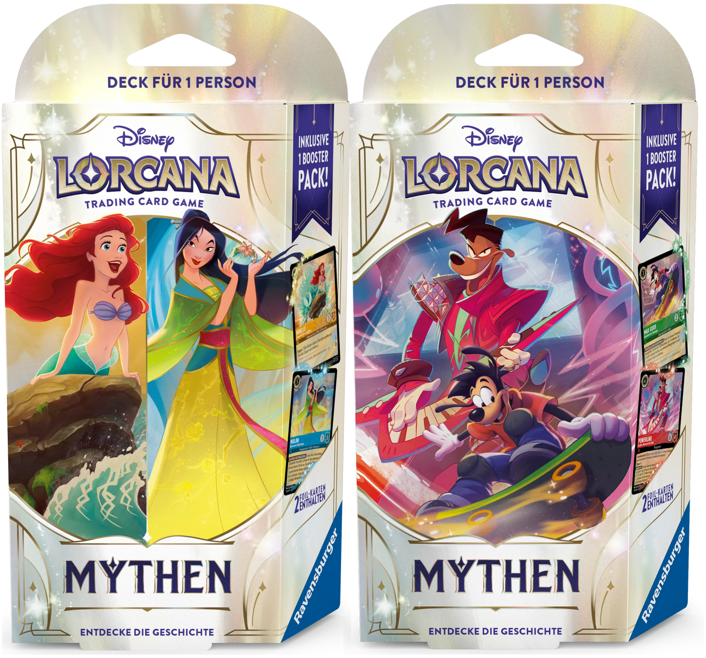 Disney Lorcana Mythen Starter Deck 2er Set Deutsch