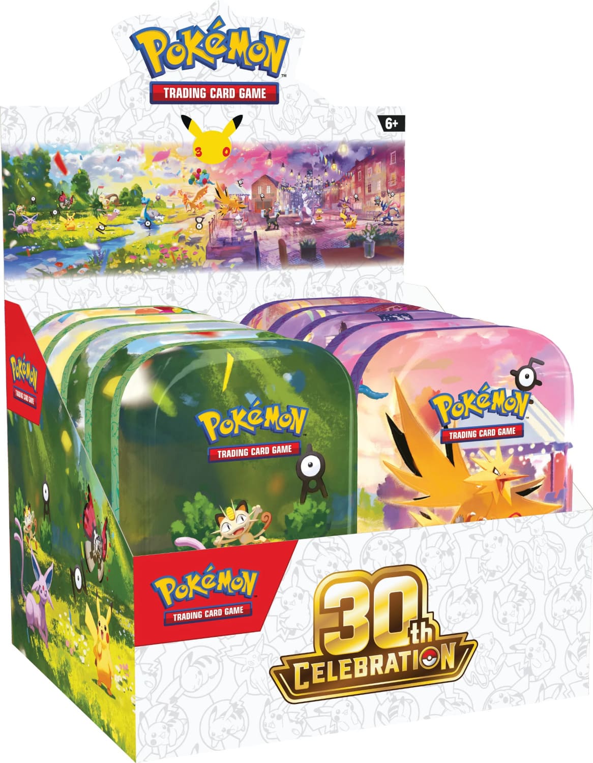 Pokémon 30 Jahre Mini-Tin Display 30th Celebrations Deutsch – verschiedene Motive