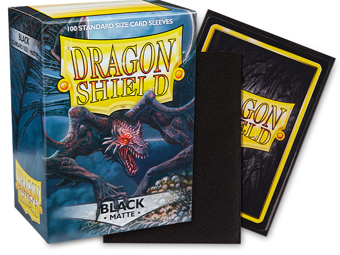 Dragon Shield Standard Sleeves – Black Matte (100 Stück)