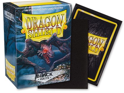 Dragon Shield Standard Sleeves – Black Matte (100 Stück)