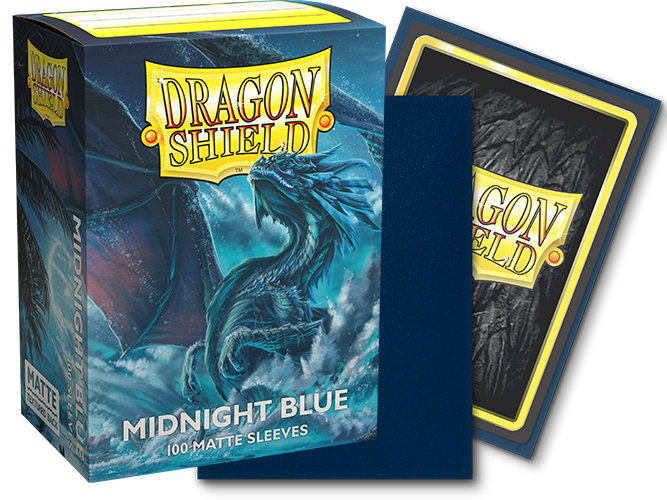 Dragon Shield Standard Sleeves – Midnight Blue Matte, 100 Stück