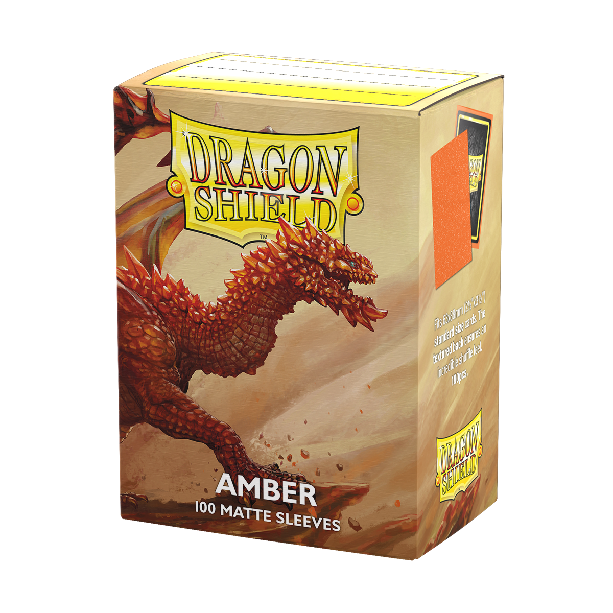 Dragon Shield Standard Sleeves – Amber Matte (100 Stück)