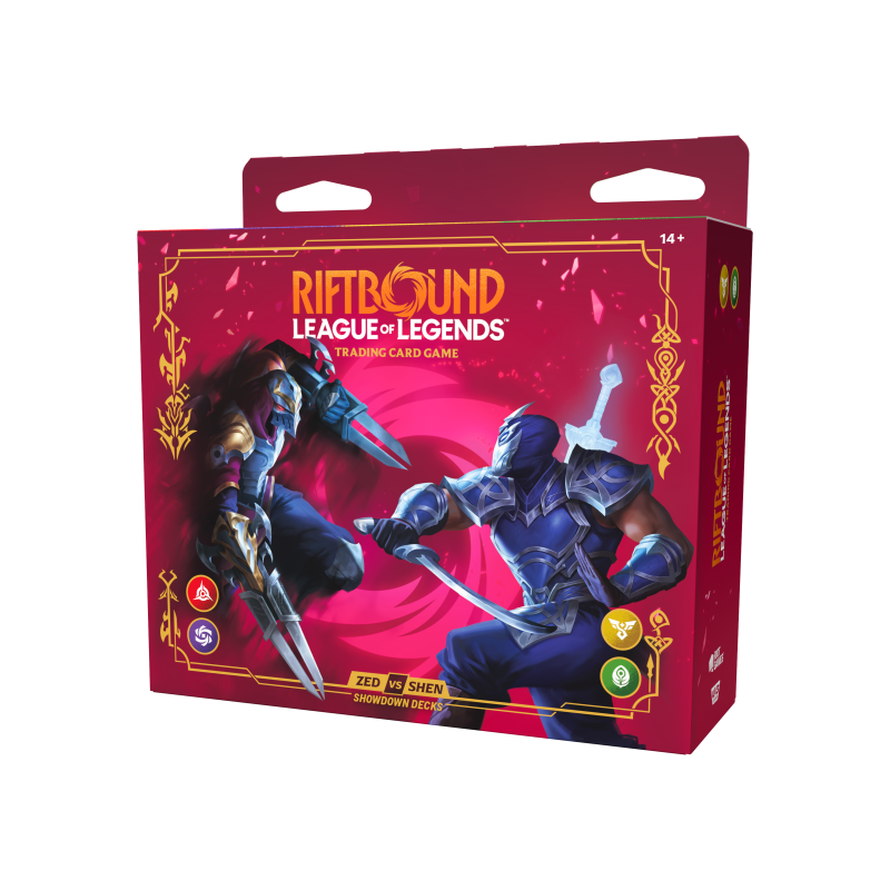 Riftbound: League of Legends TCG - Vendetta Champion Deck Showdown: Zed vs Shen Display