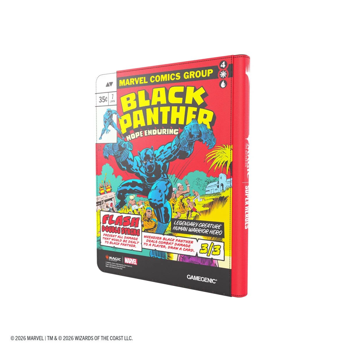 Gamegenic Zip-Up Album 18-Pocket – MTG Marvel Super Heroes Captain America Black Panther