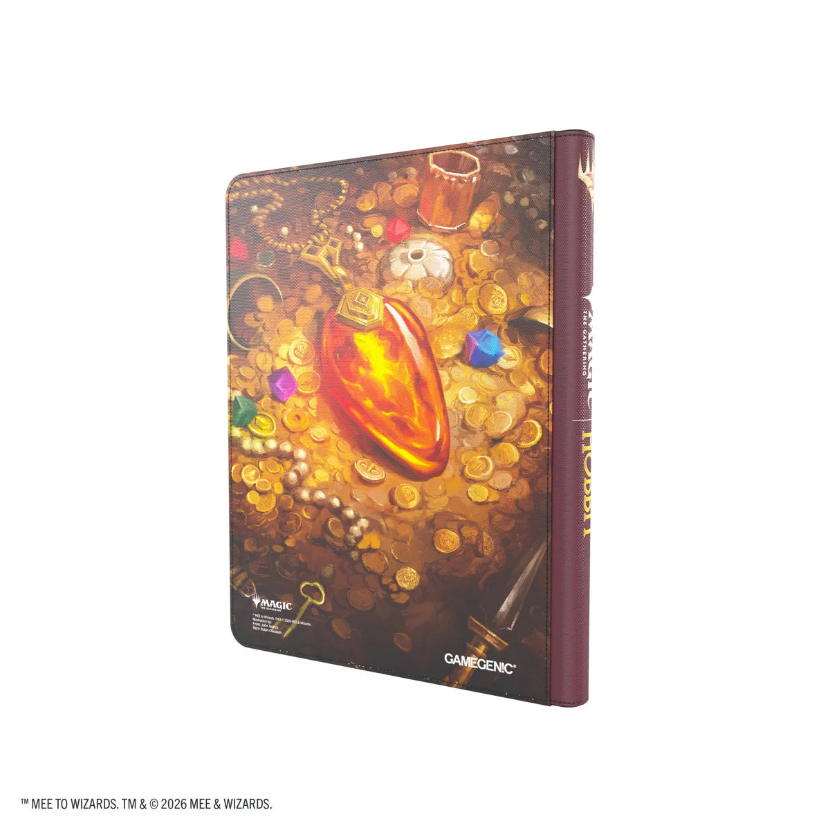Gamegenic Zip-Up Album 18-Pocket – MTG The Hobbit Smaugs Mox Amber