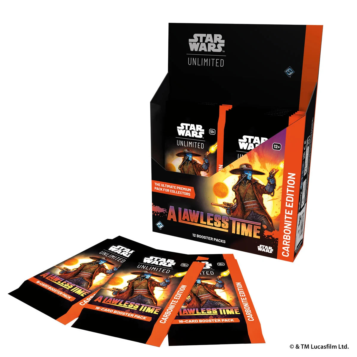 Star Wars™: Unlimited – A Lawless Time Carbonite-Booster-Display (12) – Englisch