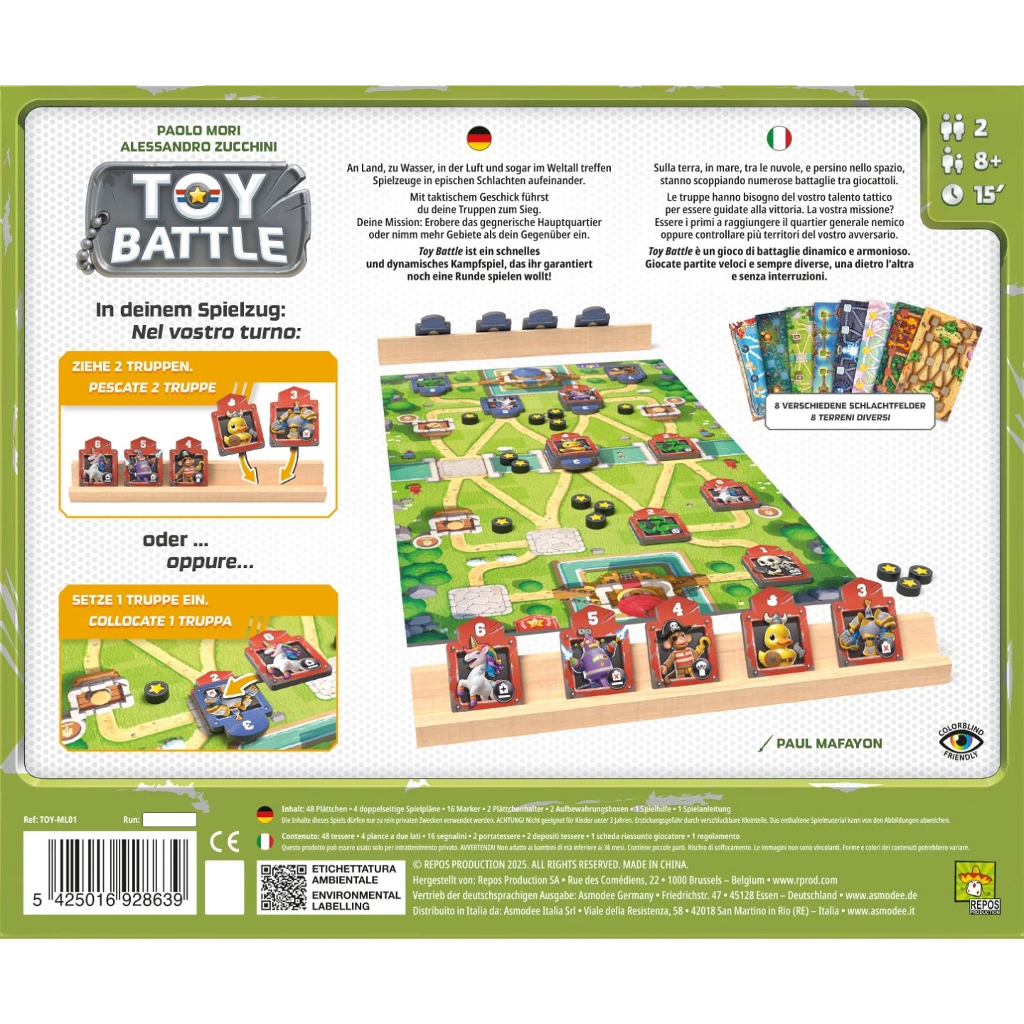 Toy Battle Taktisches 2-Spieler-Brettspiel