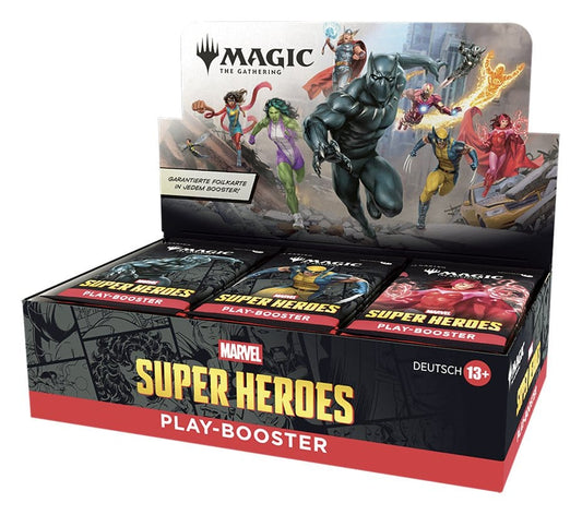 Magic the Gathering Marvel Super Heroes Play-Booster Display Deutsch